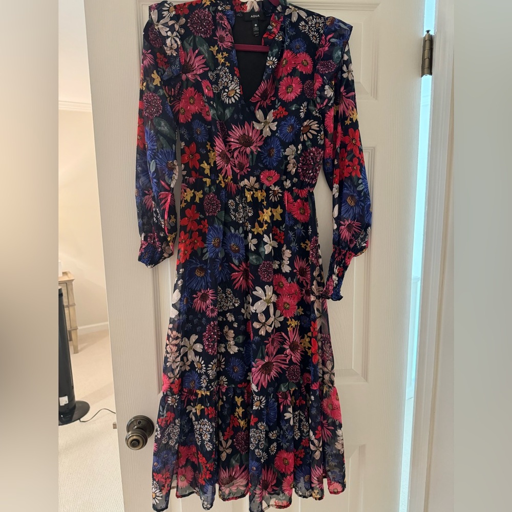 Aqua by Bloomingdale’s floral dress.